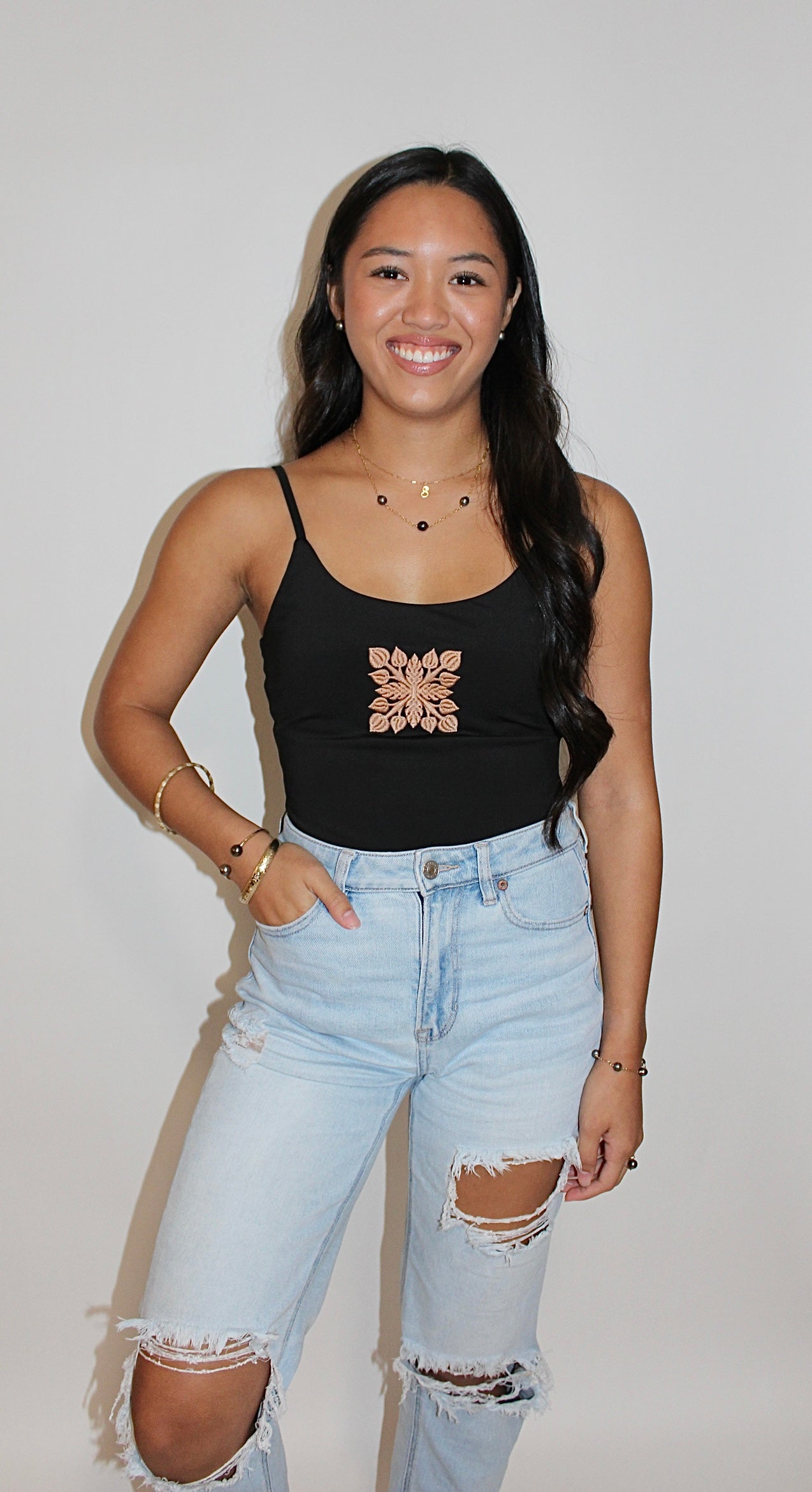 TAYLER BODYSUIT-ANTHURIUM KUIKI