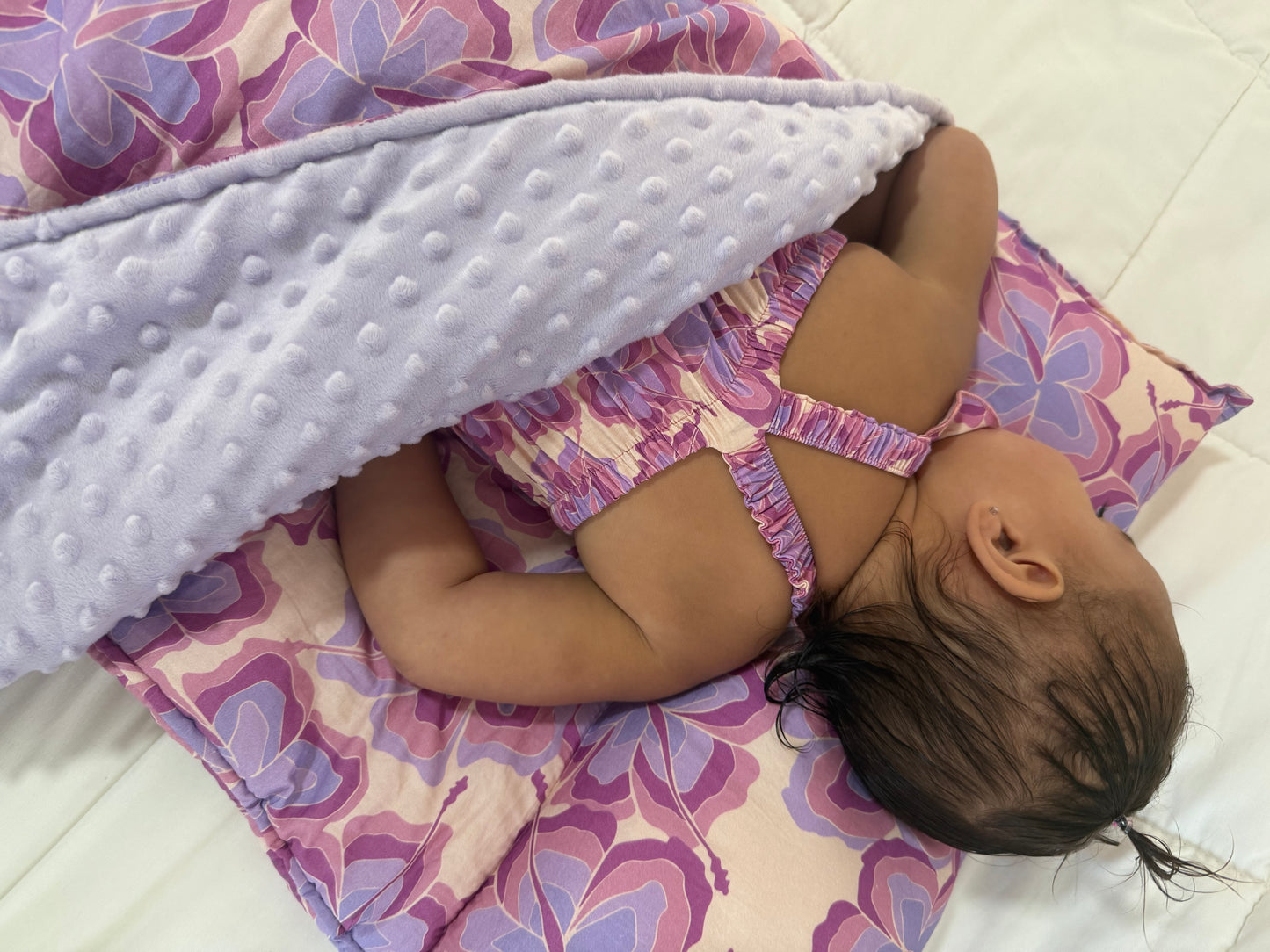 Toddler Nap Mats – Built-In Pillow + Minky Blanket