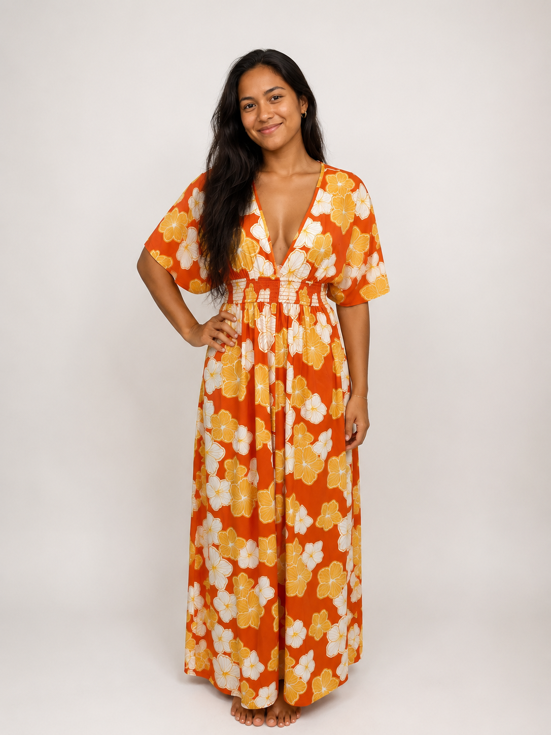 RUBY DRESS-ORANGE